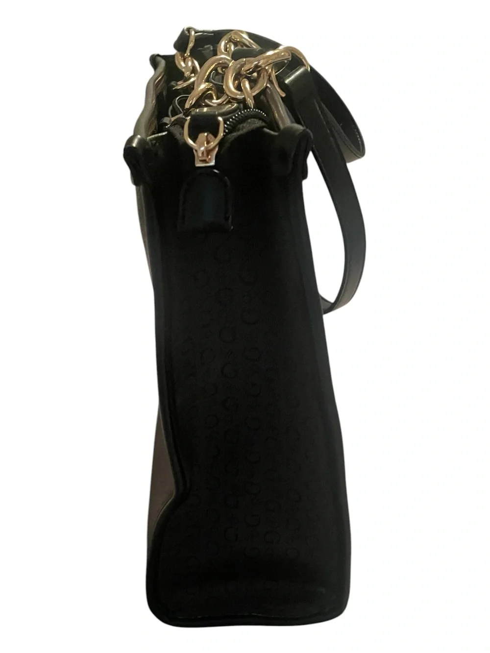 GUESS Los Angeles Black Logo Tote Bag